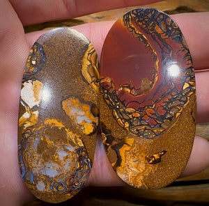 140.3cts - Large Tribal Queensland Boulder Opal Pair