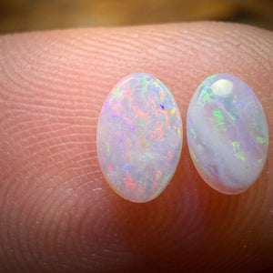 0,3cts - Südaustralisches Weißopal-Paar