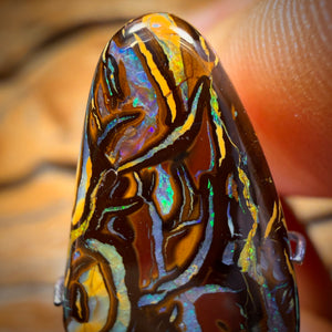 10.9cts - Awesome Tribal Queensland Boulder Opal from Yowah