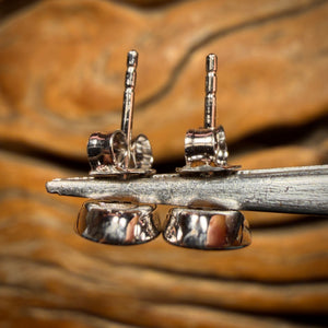 Sterling Silver - Australian Boulder Opal Doublet Stud Earrings