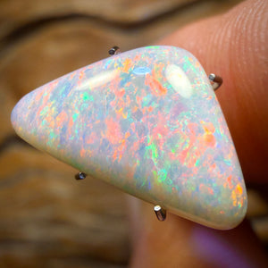 Banger Card! 3.5cts - Gem South Australian White Opal from Coober Pedy Double Sided