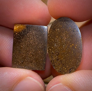 32.3cts - Australian Boulder Seam Opal Pair