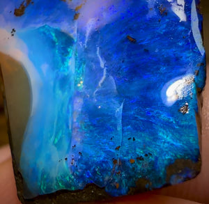 Can’t sell this online Isaac cut 30.4cts - Australian Boulder Opal Rub - Opal Whisperers