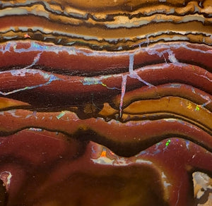 265cts - Australian Boulder Opal Specimen Yowah Tribal Landscape - Opal Whisperers