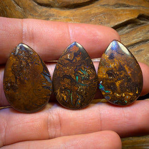 97.6cts - 3x Australian Tribal Boulder Opal’s. Wholesale Parcel