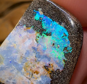 54.2cts - Australian Boulder Seam Opal from Opalton - Opal Whisperers