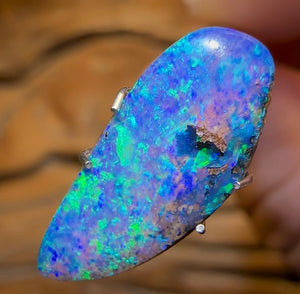 2.7cts - “So Bright” GEM Solid Australian Boulder Pipe Opal - Opal Whisperers