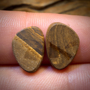 4.8cts - Australian Boulder Opal Doublet Pair