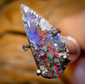 1.05cts - Queensland Boulder Seam Opal Red Fire
