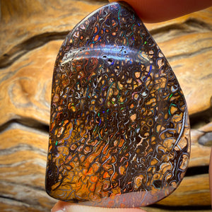 150.1cts - Awesome Tribal Yowah Nut Opal. Double Sided Picture Stone