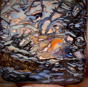 71.3cts - “Stormy Seas”Top Tribal Australian Boulder Opal from Koroit Picture Stone