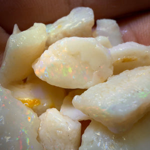 124.1cts - 20x South Australian White Opal Rough Parcel