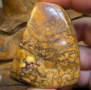598cts - RED Yowah Tribal Art Boulder Opal Specimen Polished - Opal Whisperers