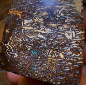 213.3cts - Tribal Australian Boulder Opal. Polished Specimen