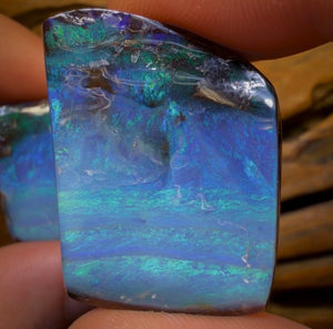 197.3cts - GEM Queensland Boulder Opal Split Pair. Isaac’s Cut!