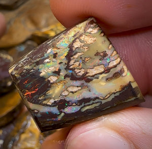 317.9g - 15x Yowah Nut Rough Pieces. Tribal and Crystal Centres Australian Opal - Opal Whisperers