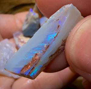 109cts - 10x Lightning Ridge Crystal and Dark Opal Rough Parcel - Opal Whisperers
