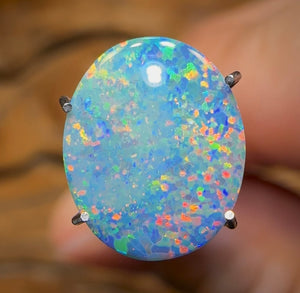 2.3cts - Lightning Ridge Black Opal Doublet - Opal Whisperers