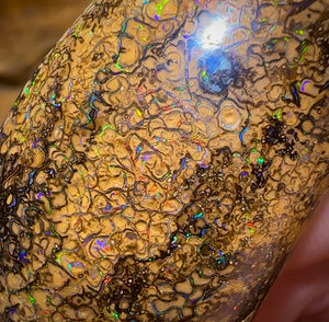 127.8cts - Large Yowah Nut Intricate Tribal Australian Boulder Opal. - Opal Whisperers