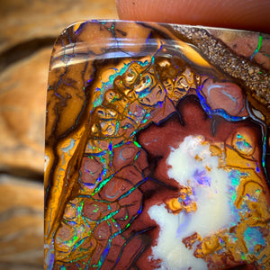 97.2cts - Large Tribal Australian Boulder Opal from Yowah