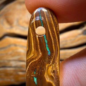39 x 10mm - Drilled Tribal Queensland Boulder Opal