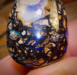 Auction Fall-Through = Your Gain! 🔥 Now More Than 50% Off RRP 🚨 34.7cts - Wow Center and Tribal Queensland Boulder Opal from Koroit