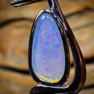 Sterling Silver - Solid South Australian Crystal Opal Pendant