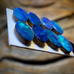 🔒3.6cts - 8x Australian Boulder Opal Doublets WHOLESALE PARCEL