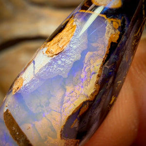 24.6cts - 1/2 Price Banger “Dive In” Yowah Nut Crystal Centre Opal. Australian Boulder Opal