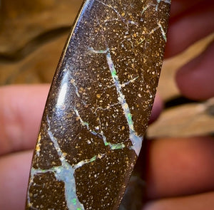 32.7cts - “Opal Web”Australian Boulder Opal Pair - Opal Whisperers