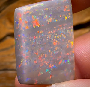 29.3cts - ‘Red Light / Green Light’ Extremely Rare South Australian Dark Opal from Mintabie