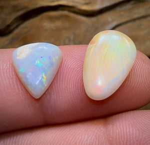 (Template) 5.45cts - South Australian White Opal Set - Opal Whisperers