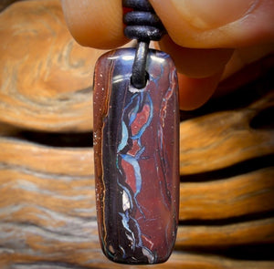 31 x 12mm - Drilled Tribal Queensland Boulder Opal Necklace