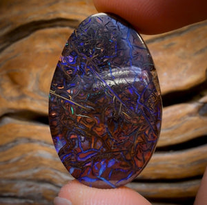 56.5cts - Wow Banger TOP Tribal Australian Boulder Opal from Koroit