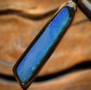 Sterling Silver - Queensland Boulder Opal Doublet Pendant