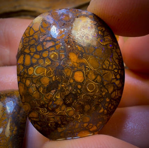 105.2cts- 4x Tribal Queensland Boulder Opal Rubs