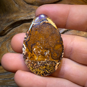 TGIF 71.6cts - Yowah Nut Partial Crystal Centre Opal. Australian Opal