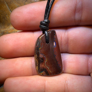 29 x 17mm - Drilled Tribal Queensland Boulder Opal Necklace’s