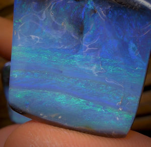 197.3cts - GEM Queensland Boulder Opal Split Pair. Isaac’s Cut!