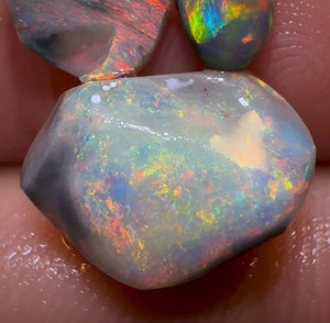 5.25cts - 3x Lightning Ridge Light and Dark Opal Rubs Parcel - Opal Whisperers