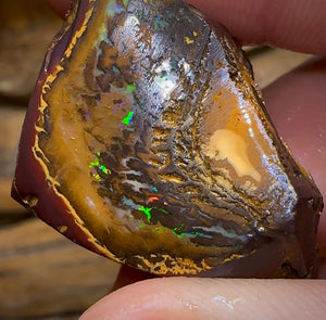 76.5cts - Yowah Nut Rub Piece. Australian Opal - Opal Whisperers