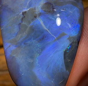 44.4cts - Queensland Boulder Black Opal from Winton - Opal Whisperers