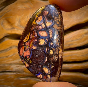 63.3cts - Tribal Queensland Boulder Opal from Yowah Double Sided