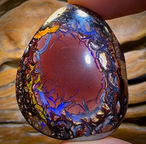 90.2cts - Tribal Pair 2 Queensland Boulder Opal. Double Sided