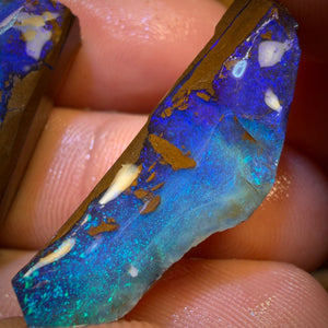 48.1cts - Australian Boulder Seam Opal Rough Pair