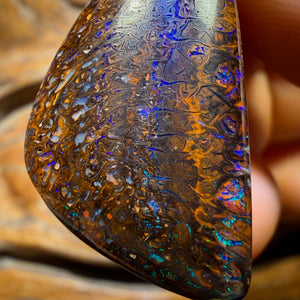 Wildcard! 33 x 19mm - Drilled Tribal Queensland Boulder Opal Necklace