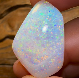 29.3cts - GEM Solid Australian Boulder Pipe Crystal Opal - Opal Whisperers