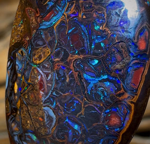 26.3cts - Top Electric Tribal Queensland Boulder Opal from Koroit