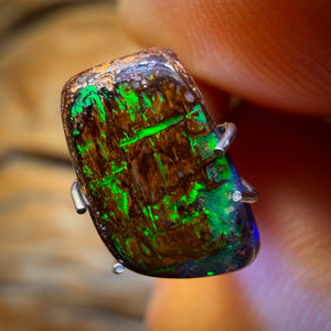 2.2cts - Electric Hieroglyphics Yowah Nut Opal. Australian Boulder Opal