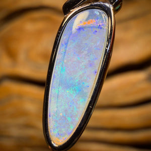 30% Off Card! Sterling Silver - Solid South Australian Crystal Opal Pendant